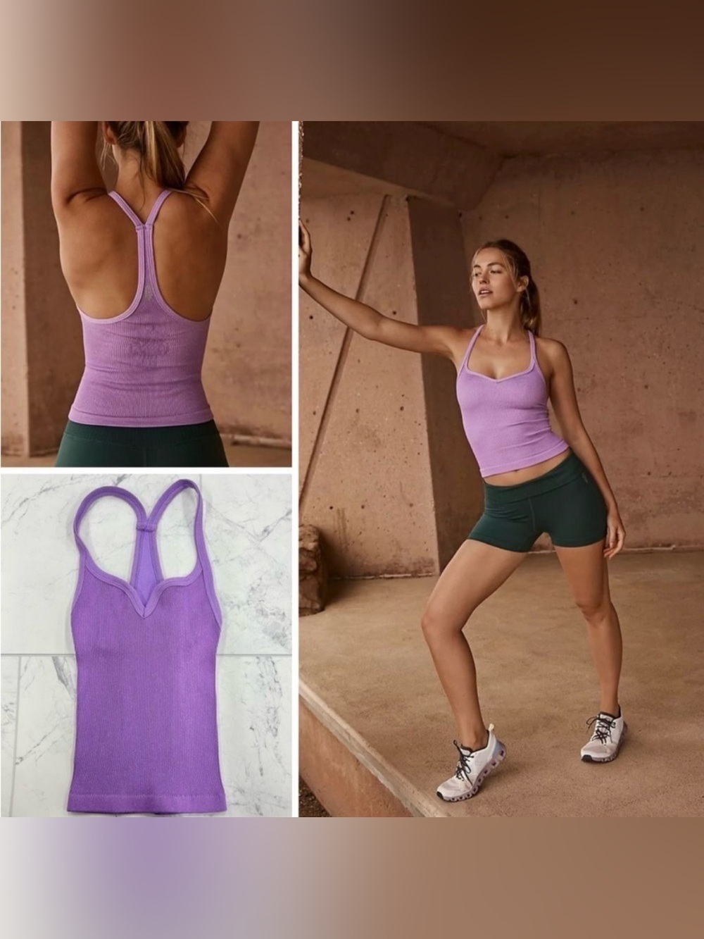 Free People Happiness Runs Lurex Sweetheart Crop Tank